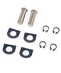 Peg Mount Hardware Kit With Bolt Pin Spring And Washer For Motorcycle Foot Peg Replacement Ride Ready Beefy Pro Grade Fastener Set For Easy Install Durable Peg Mount Components For All Terrain Bikes, bolts washers and clips set