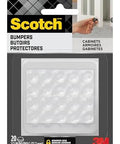 Clear Self Stick Cabinet Bumper Pads Twenty Pack Round One Half Inch Rubber Cushions For Cabinets And Drawers Protect Surfaces