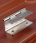 Vintage 59mm 6 Hole Three Fold Cabinet Door Hinge Set for DIY Jewelry Boxes Suitcases Luggage and Wooden Furniture Decor Durable Zinc Alloy Easy Install 10 Pieces