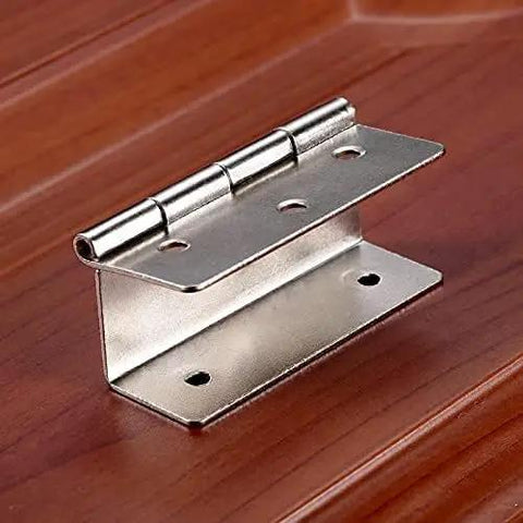 Vintage 59mm 6 Hole Three Fold Cabinet Door Hinge Set for DIY Jewelry Boxes Suitcases Luggage and Wooden Furniture Decor Durable Zinc Alloy Easy Install 10 Pieces