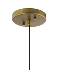 Ceiling mount of Avery Cone Mini Pendant In Olde Bronze With Clear Seeded Glass 8.75 Inch One Light Go To Kitchen Island Or Dining Room