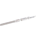 Metal Watch Winding Stem For Precise Time Adjustment And Repair Tools Pro Grade Movement Stem Extender tool on white background.