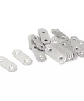 Stainless Steel Corner Brackets Set 10 Pcs Flat Mending Plates For Wood Furniture Stability Heavy Duty Beefy Brackets With Pre Drilled Holes Easy Install No Wobble Anti Rust 37mm 47mm 56mm Sizes