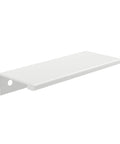 Lincoln Collection 3 1/8 Inch Center to Center White Modern Cabinet and Drawer Edge Pull Handle, side view