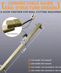 No Sweat 150W Circular Saw Guide Rail Kit With Adjustable Cutting Depth And One Touch Lift Built For Quick Wall Renovations Door Cutouts And Ridiculously Smooth 200 Cm Tracking mounted on 1.5m monorail for wall cutting.