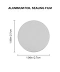 Aluminum Foil Sealing Gasket For Silver Plastic Metal Bottles, 1.06 inch round non toxic liner for food and cosmetics.