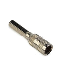 Single hex socket from Six Point Hex Socket Set With H4 Hex Shank Nut Driver Sockets 2.5Mm To 5Mm, 6Pc Silver Metal Hand Tool Kit.