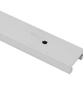 Beefy Aluminum Alloy T Slot Miter Track Jig for woodworking, detailed view, anodized finish, stainless steel screws hole, 1220mm long