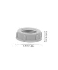 4 Inch Plastic Insulating Bushing For Control Panels And Indoor Electrical Projects, High Electrical Insulation And Corrosion Resistance, No Tool Needed Hand Tighten Installation, 100 Pack Conduit Bushing For Quick Setup, gray plastic bushing with 3.3 cm dimensions
