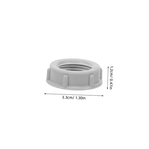 4 Inch Plastic Insulating Bushing For Control Panels And Indoor Electrical Projects, High Electrical Insulation And Corrosion Resistance, No Tool Needed Hand Tighten Installation, 100 Pack Conduit Bushing For Quick Setup, gray plastic bushing with 3.3 cm dimensions