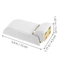 Side view of a Pro Grade Freezer Door Hinges Replacement Parts For Refrigerator Fridge Oven And Cold Storage Cabinets With Spring For Smooth Operation And Easy Installation Includes Screws 2 Pack, showing dimensions.
