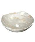 Bathroom Sink Bathroom Sink Marble Ceramic Sink Hotel Bathroom Washbasin Washstand Balcony Vessel Vanity Sink Bathroom Sink Vessel with a sleek design and gold veining.