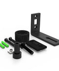 Adjustable Floor Guide For Sliding Barn Doors Black, Wall And Door Bottom Roller Guard, Quiet Smooth Operation components