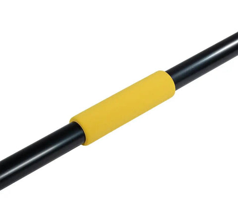 Flatbed Trailer Strap Handling Kit Strap Winder For 2 3 4 Inch Winch Straps With 8ft Extension Handle, black steel with yellow grip