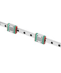 Solid Mgn12 Linear Guide Rail With Two Slide Blocks Offers A Tight 4-Point Design for precise motion and smooth operations.