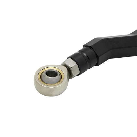 Adjustable Mid Control Rear Brake Shift Lever Linkage For 2018 To 2024 Harley Softail M8 Low Rider S Street Bob FXBBS FXST FXLRS FXLRST FXRST Standard CNC Machined Aluminum With Stainless Heim Joints For Smooth Shifts, close-up Heim joint end