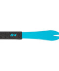 12 Inch Cat's Paw Nail Puller Tool With Hammer Head Pry Bar And Rubber Grip, polished beveled claws, close-up view