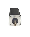 High Performance Industrial Brushless DC Motor 24 Volt 105 Watt Low Noise Automation Part Custom Speed Drive For Smooth High Efficiency Machinery Runs Cold, front view.