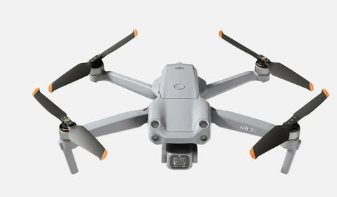 Air 2S Fly More Pro Vlogger Combo With Remote Controller 5.4K Video 1 Inch Sensor 3 Axis Gimbal drone, top view.