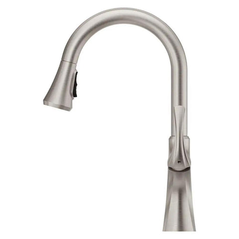 Miri Kitchen Faucet With Pull Down Sprayer And Soap Dispenser, Single Handle, High Arc Spout, Spot Defense Stainless Steel Finish