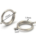 Get Your Hands On 4 High-Performance Torsion Spring Wire Sets With 1.8mm Od And 15mm Length, Crafted From Tough Nickel Plated Steel For Serious Industrial Grind Where Reliability Is Total Vibe And Durability Rules The Game. Nickel plated steel rings measuring 15mm outer diameter and 1.8mm wire.