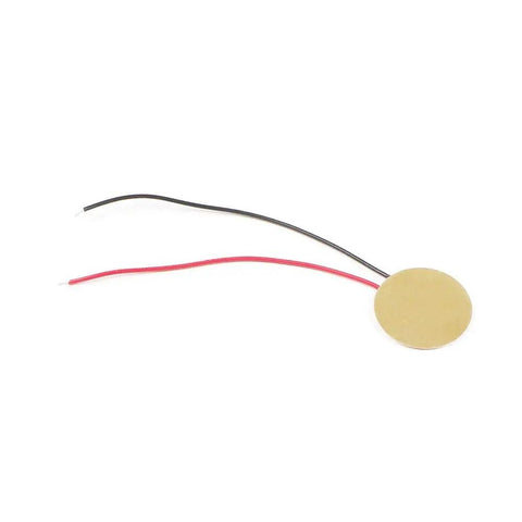 Five Piece Piezoelectric Ceramic Vibration Sensor Module For Arduino With Analog Output 3.3V And 5V Ready Kit Includes Dupont Wires Female To Female And Male To Female 3 Pin Connectors, round piezo sensor with red and black leads