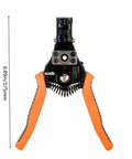 Durable Wire Stripper And Cutter Tool For 8 20 AWG Solid And 10 22 AWG Stranded Wire With Precision Stripping Holes, orange grips