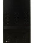 Slide A Slick 43 Inch Digital Display Advertising Floor Stand Into Your Spot For Legit 1080p Lcd Quality Smooth Android 11 Smart Features And Zero Stress Wifi Bluetooth Streaming Setup That Flows All Day rear view of a black freestanding digital signage display