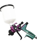Kick-Butt 1.4mm Air Spray Gun With 1.8mm Nozzle Kit Eases Through Varnishes Primers Paints Without A Sweat Includes 400cc Mixing Cup And 600cc Tank For Smooth-as-Silk Pro Finishes Daily