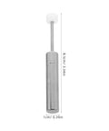 Quiet Close Trash Can Lid Damper Kit 6 Pack 55 to 59 Newtons Hydraulic Soft Close Mechanism in silver, side view