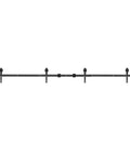 8Ft Heavy Duty Sliding Barn Door Hardware Kit With Single Track Bypass And Double Door Capability Carbon Steel Construction rail