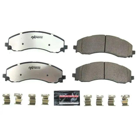 Ram Front Brake Pads 2019 To 2025 For 2500 3500 Beefed Up Carbon Fiber Ceramic Pads With Installation Hardware Z36 2223 Upgrade For Stronger Stops And Truck Tow Ready