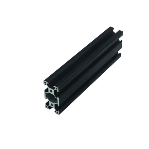 Two Pack Aluminum 2040 V Slot Extrusion Frame Black Anodized European Standard 650mm For CNC And 3D Printer Parts