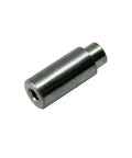 Hella Reliable One Quarter Inch Female Threaded Swage Standoffs With 4 40 Threads Built For Circuit Board Mounting Zinc Plated Brass Hardware Pack Of Fifty Pieces showing a single standoff piece.