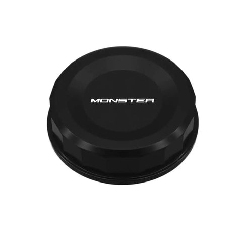 Premium Motorcycle Fluid Cap Tank Cover And Brake Fluid Reservoir Cap for Monster 821 696 796 1100 1200 1200S, black design
