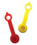 Grease Fitting Caps 50 Count Yellow Must Have For Any Mechanic Fits All Standard SAE And Metric Fittings with Red and Yellow Caps