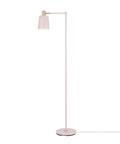 60 Inch Rose Floor Lamp With Gold Accents In Line Foot Switch Pink Contemporary Industrial Design Dope Statement Piece For Living Room Or Bedroom Modern Luxury Lighting
