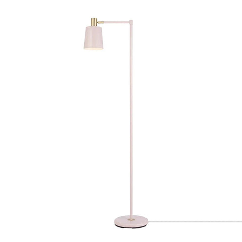 60 Inch Rose Floor Lamp With Gold Accents In Line Foot Switch Pink Contemporary Industrial Design Dope Statement Piece For Living Room Or Bedroom Modern Luxury Lighting