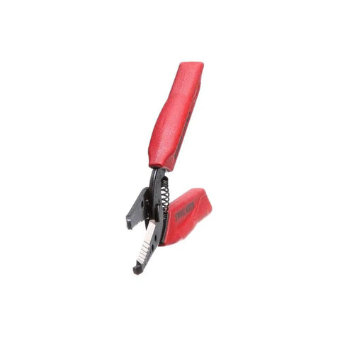 Made In USA Compact Wire Stripper And Cutter For 16 To 26 AWG Stranded Wire With Narrow Nose Self Opening Spring.