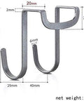 Rock Solid Stainless Steel Wall Mounted Coat Rack Featuring Smooth Polished S Shaped Hooks Totally Built To Last For Hanging Coats Towels Scarves And Purses In Bathroom Or Entryway, showing detailed dimensions.