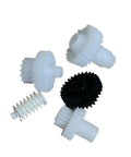 Heavy Duty Lift Motor Gear Replacement Fits Riso Ev Cv Duplicator Machines Tray components with white gears and a black gear.