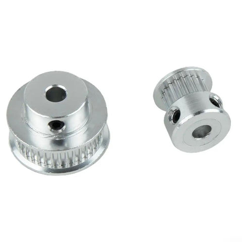 Premium Timing Pulley Kit With 20T And 36T Aluminum Synchronous Wheels 5mm Bore, Includes 200Mm Belt For Smooth 3D Printer And CNC Motion Control Setup, aluminum pulleys