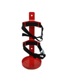 Heavy Duty Fire Extinguisher Wall Mount Bracket For 5 Pound Extinguishers, Steel Construction, Red Electrostatic Finish, Rock Solid Secure Hold