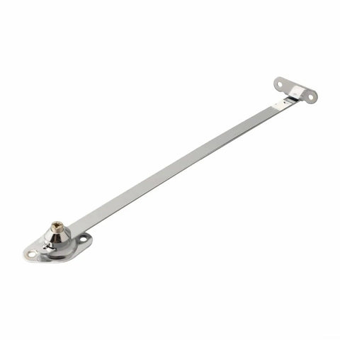 Nickel Plated Cabinet Lid Support Hinges 12 Inch 2 Pack With Thickened Connectors for Doors and Cupboards Durable Iron and Zinc Alloy