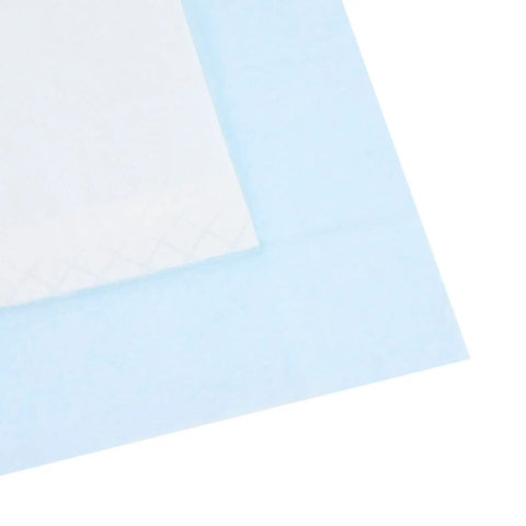 Hella Soft Disposable Bed Pads For Adults Heavy Absorbent Underpad With Odor Blocking Fluff Pulp Super Gentle On Skin Top Pick For Maternity Recovery Baby Changing And Sweet Dreams 10 Pack Large, showing the soft, absorbent top layer.
