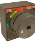 Single variable-depth handle mechanism for T1 and T3 series circuit breakers, 6mm shaft compatible panel mount adapter shown
