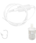 Easy Grip Hand Fuel Siphon Pump Kit for Zero Hassle Gas Oil And Diesel Transfer Plus Flexible Silicone Bulb and Filter.