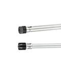 Premium 0.008mm ER Extension Rods For Deep Cnc Milling Machining showing two silver rods with black end fittings.