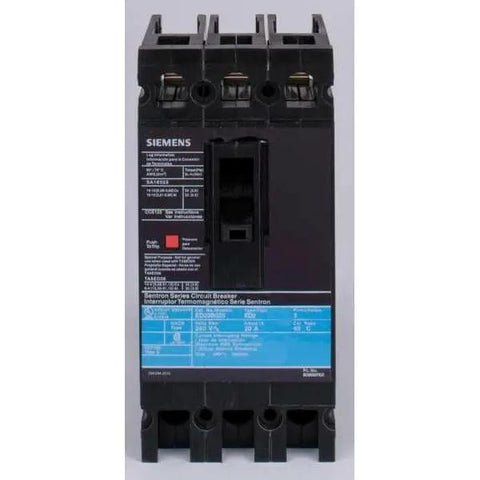 Professional Grade Heavy Duty Three Pole Circuit Breaker Built Like A Rock Solid 125 Amp Powerhouse At 480 Volts with thermal magnetic trip.