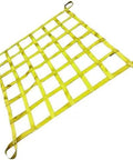 Rugged Cargo Hoist Net Built Tough To Handle The Nitty Gritty Tear Resistant Straps For Hauling Heavy Equipment On Construction Sites Truck Beds And Docks Without Breaking A Sweat, yellow polyester lifting net